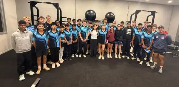 Elite high-performance squad with staff